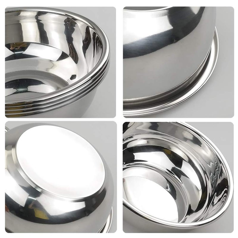 Doryh 4 Packs Stainless Steel Mixing Bowls, Nesting Metal Bowls for Cooking and Serving (9.6"x3.5") - Image 5
